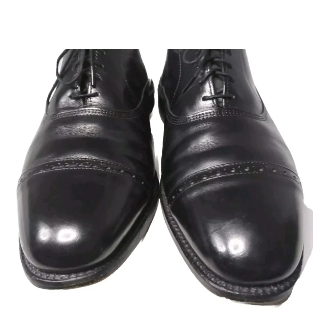 Allen Edmonds Byron Cap Toe Oxfords Men's Size 10 D Made In USA Quarter Brogue - Picture 5 of 12